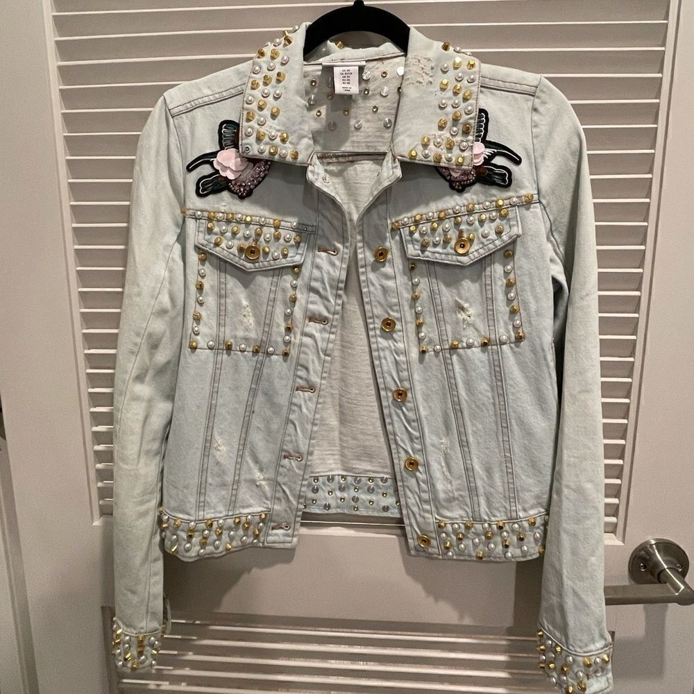 𝅺embellished Belle Vere Denim jacket